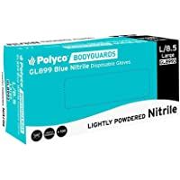 BODYGUARDS En Polvo de Goma de nitrilo Guantes Desechables (Caja de 100)- Extra Grande